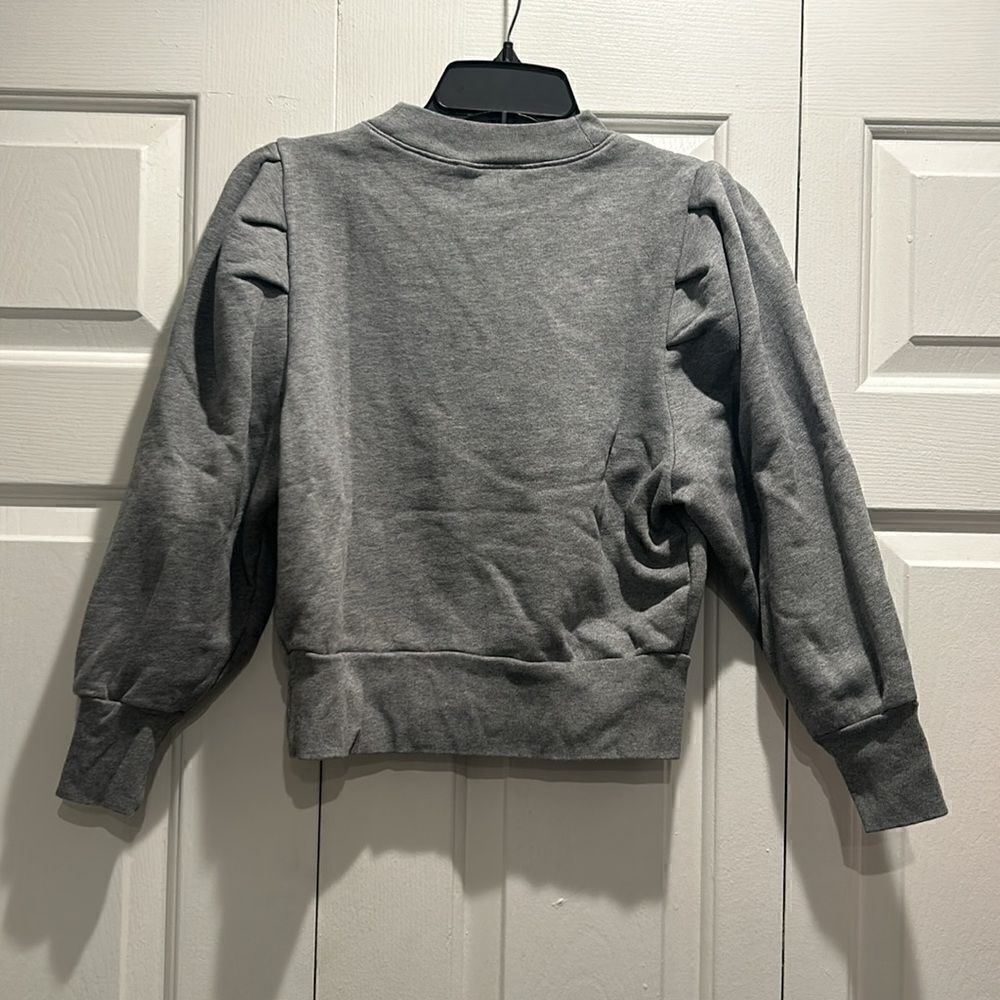 FRAME Heather Gray Sweatshirt, Size XS - Picture 5 of 9